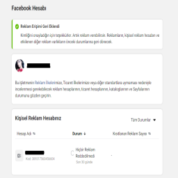 +2 Yıl önce açılmış Hesap | [TR] Kimlik Onayı ile Reklam Erişlmi Eklenmiş Facebook Hesapları Kategorisi